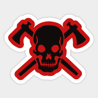 Skull Tomahawk Sticker